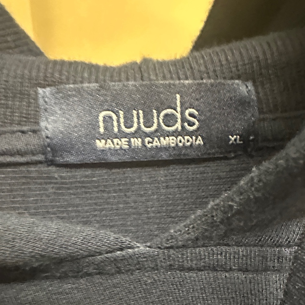 Nuuds Dark Blue Men's Hoodie - Picture 2 of 3